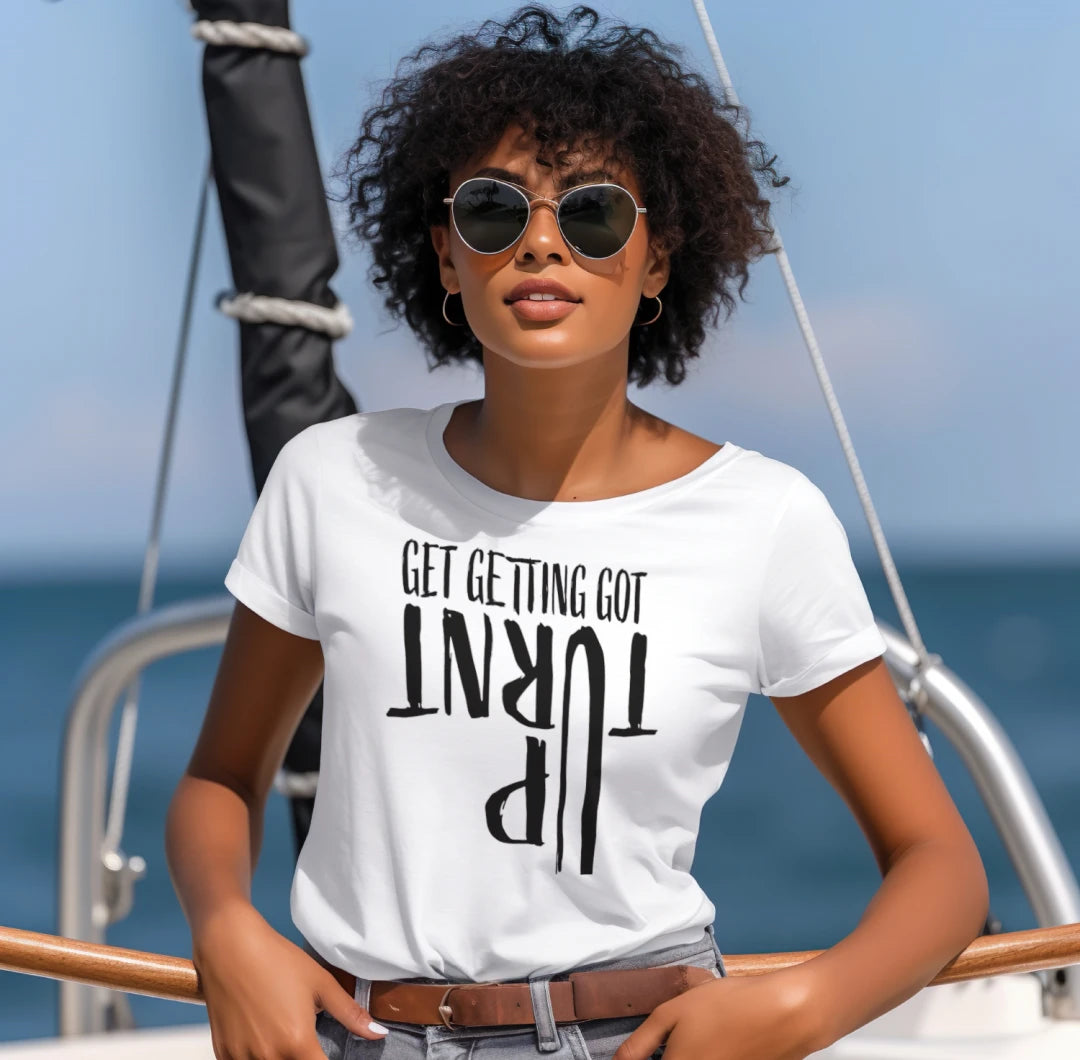 TURNT UP Women V-Neck